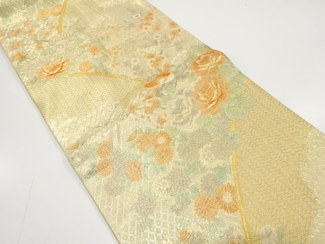 JAPANESE FUKURO OBI / SAGANISHIKI / WOVEN KIKU